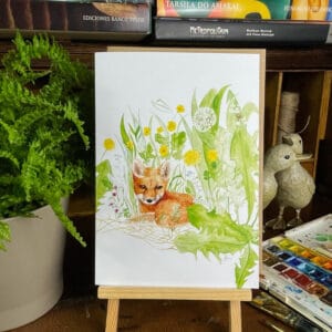 Fox greeting card