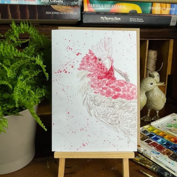 Cockatoo Galah greeting card