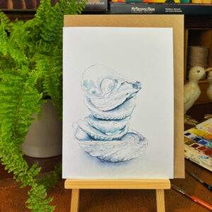 Seashells Tower greeting Card