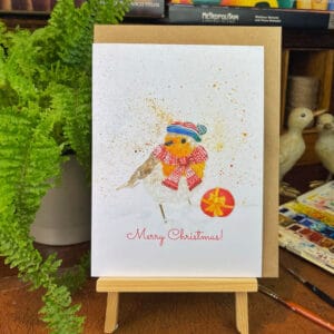 Inquisitive Robin greeting card