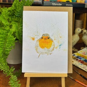 Fluffy Robin Greeting card